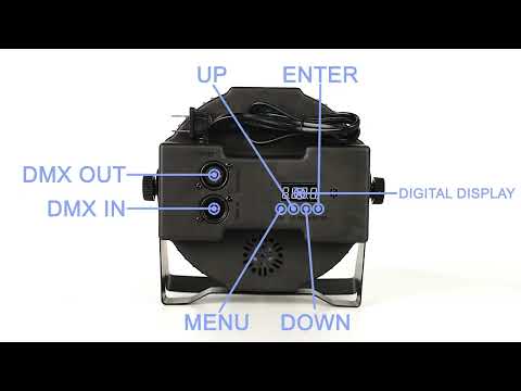 U'King 4PCS 36 LED Stage Flat Par Lighting 36W UV Blacklight DMX512