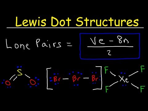 Lewis Dot Structures - How To Calculate The Number of Lone Pairs Using a Formula Video