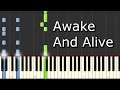 [Skillet - Awake And Alive] Piano Tutorial 