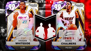 DARK MATTER MARIO CHALMERS AND HASSAN WHITESIDE DYNAMIC DUO GAMEPLAY!! NBA 2K25 MyTEAM
