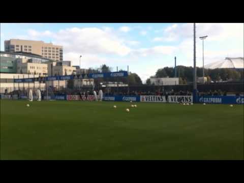 Schalke gegen Hoffenheim, Abschlusstraining 1