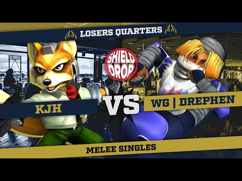 KJH (Fox) vs WG | Drephen (Sheik) - Melee Singles Losers Quarters - Shield Drop