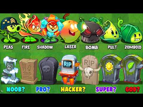All Plants LEVEL 1 Power-Up Vs Team Gravestones - Who Will Win? - Pvz 2 Challenge