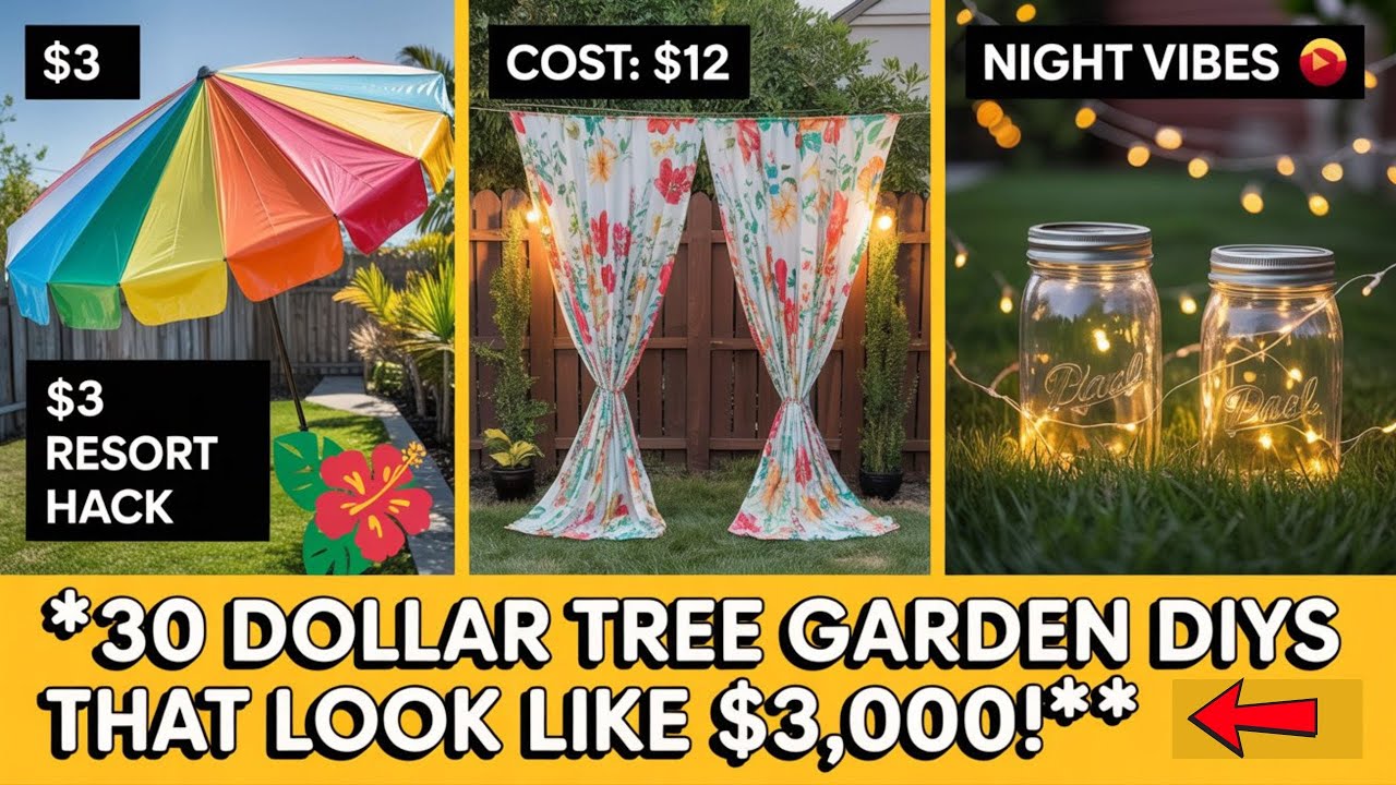 30 EASY Dollar Tree Summer Ideas for GARDEN DÉCOR! 🌞 Every Patio & Porch ON A BUDGET | 2025 Garden