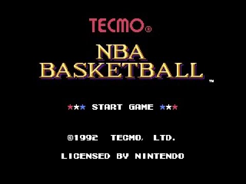 Tecmo NBA Basketball (NES) - Intro
