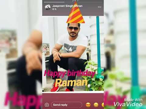 HAPPY BIRTHDAY TO YOU BRO RAMANDEEP MAAN GOD GIVES YOU EVERYTHING YOU WANT FOR LIFE