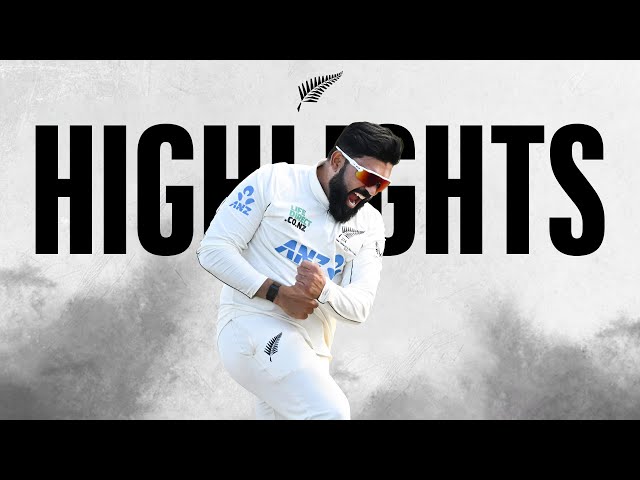 Ajaz Patel Gets First Home Test Wicket | Highlights | New Zealand v West Indies | 3rd Test Day 3