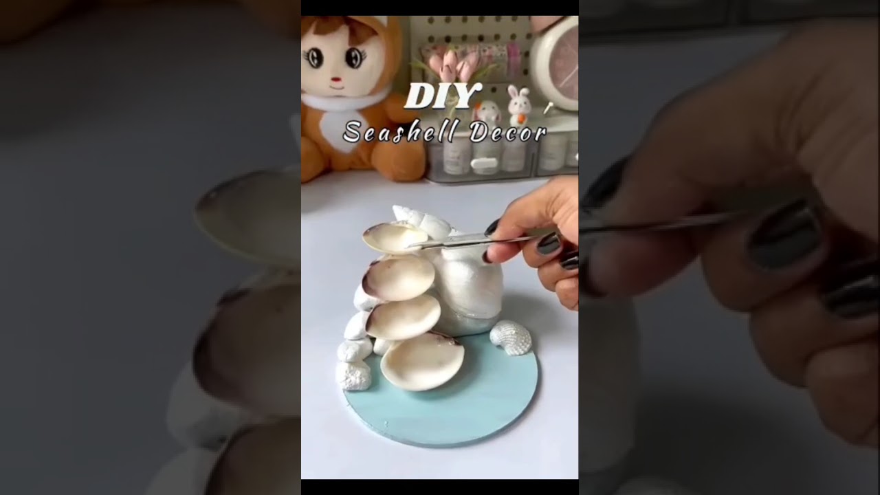 DIY fountain decor #shorts #viralshorts #seashellcraft #diyhomedecor #craftideas #diy