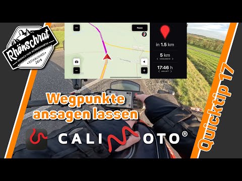 Calimoto - Wegpunkte ansagen lassen | #quicktips | QT17