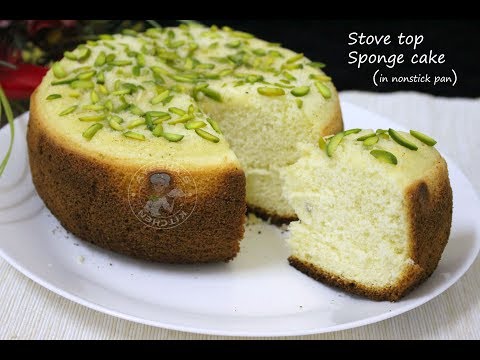 Sponge cake on stove top Video