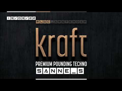 KRAFT Premium Pounding Techno -  Sanne S - Recycle Lounge Gallery Club Amsterdam 19 03 2022