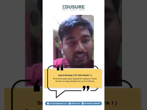 Saad Ahmed — IIT JAM