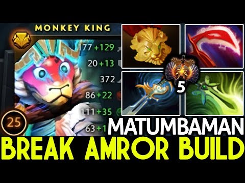 Matumbaman [Monkey King] Break Armor Build Solo Mid Game 7.21 Dota 2