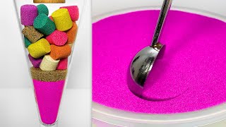 Very Satisfying and Relaxing Compilation 343 Kinetic Sand ASMR