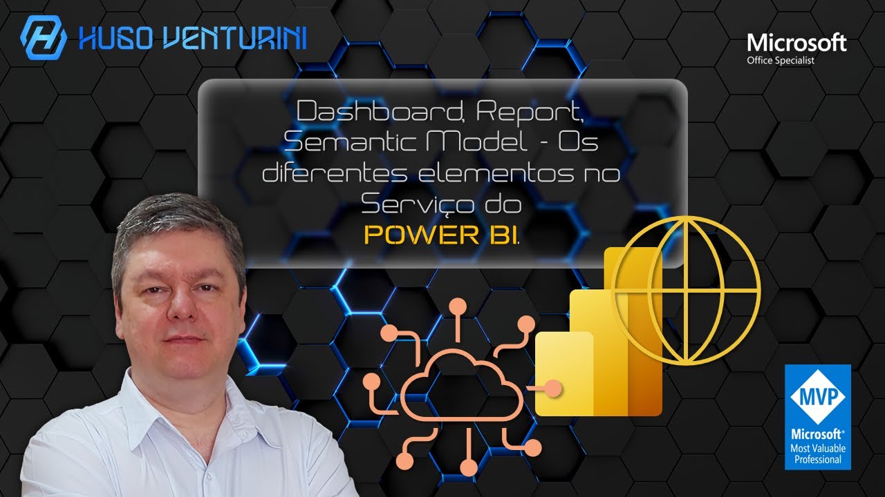 Painel, Relatório, Modelo Semântico: os diferentes elementos presentes no Serviço WEB do Power BI.