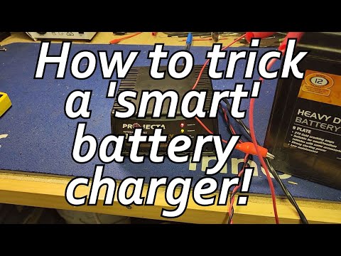 How to be Smarter than a Smart Automatic Car Battery Charger! An easy Trick to Charge a Dead Battery