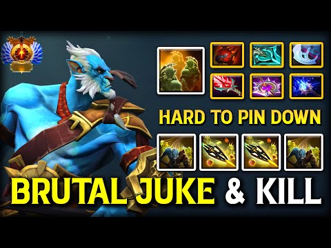BRUTAL JUKE & KILL Safelane Phantom Lancer | Max Slotted Items | 100% Hard To Pin Downs DotA 2