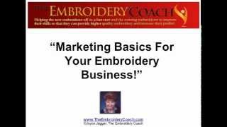 Marketing Basics For Your Embroidery Business