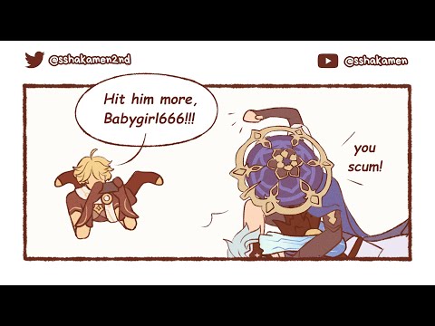 hat guy vs dottore [GENSHIN IMPACT - COMIC MEME]