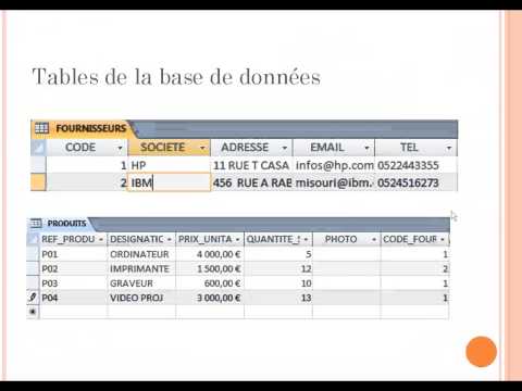 comment construire une base de données mysql