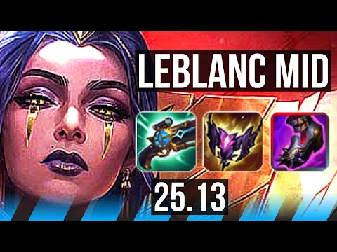 LEBLANC vs NEEKO (MID) | 8/0/6, Legendary | KR Diamond | 25.13