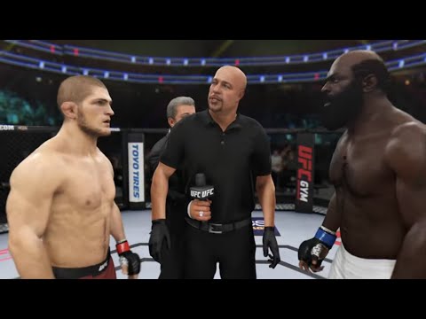 Khabib vs. Kimbo Slice (EA Sports UFC 3) - Kickboxing Fight - Crazy UFC 👊🤪