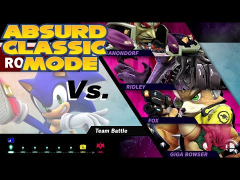Super Smash Bros. Ultimate - Absurd Classic Mode with Sonic