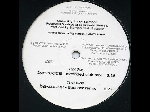 Stomper Vs. Basscar-  Ba Zooca (Hot Score Records)