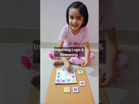 Shapes Sudoku Puzzle #brainboosting #logicalreasoning #sudoku #puzzle # #navilife #5yearsold #pune