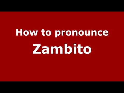How to pronounce Zambito (Italian/Italy) - PronounceNames.com
