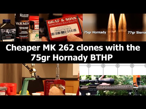 .223 Rem - 75gr Hornady BTHP with N540 \u0026 Varmint