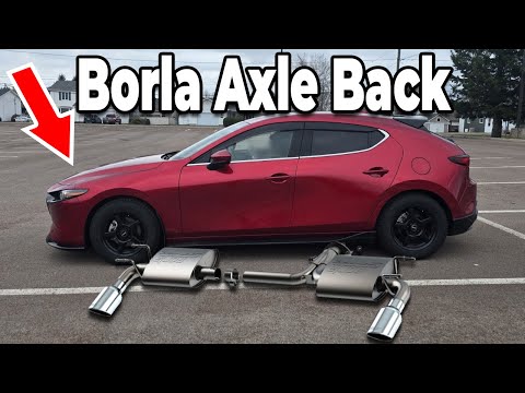 Borla Axle-Back Exhaust on my 2024 Mazda 3 Sport GT + Cold Start