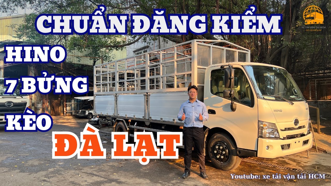 Thiết kế Hino 5 tấn chuẩn đăng kiểm, mui bạt 7 bửng, kèo Đà Lạt