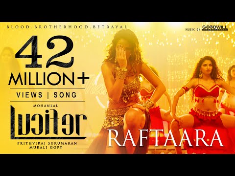 Thumbnail of the video: Lucifer Video Song | Raftaara | Mohanlal | Prithviraj | Deepak Dev | Jyotsna | Waluscha De Sousa