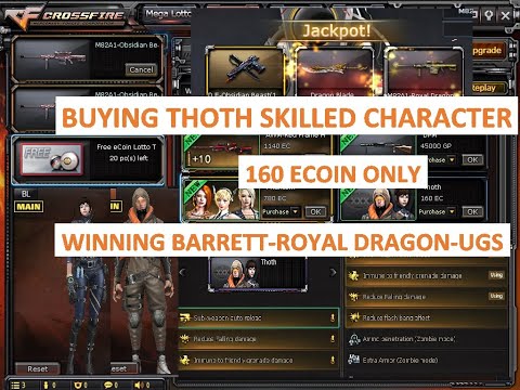 Buying New THOTH Character & Winning Barrett-M82A1-Royal Dragon-UGS in CrossFire PH September 2020