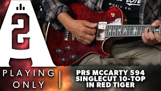 Video thumbnail for Hear the PRS McCarty 594 Singlecut 10-Top in Red Tiger - Playing Only by Andertons 2
