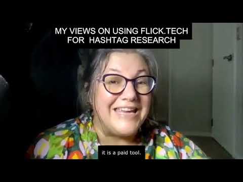 My views on using flick tech for hashtag research #SHORT