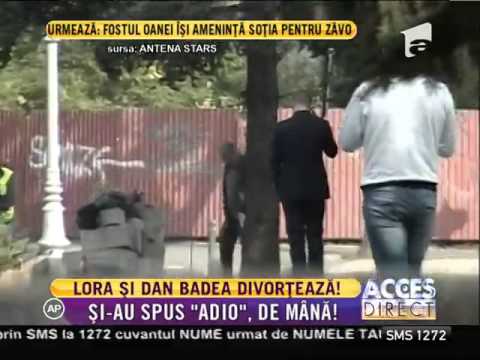 Lora şi Dan Badea divorţează!