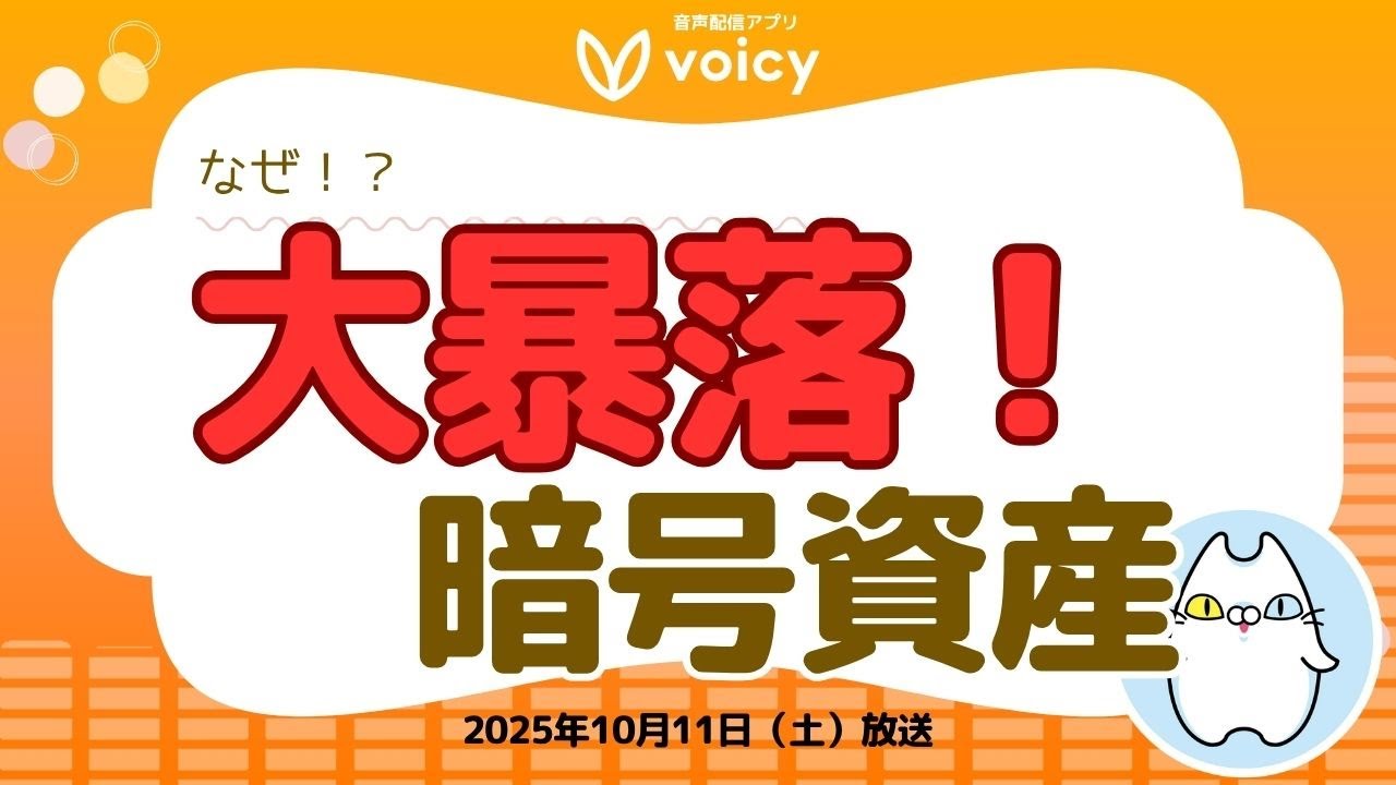 【大暴落😭】ビットコイン11万ドル割れ、暗号資産市場に何があった⁉️