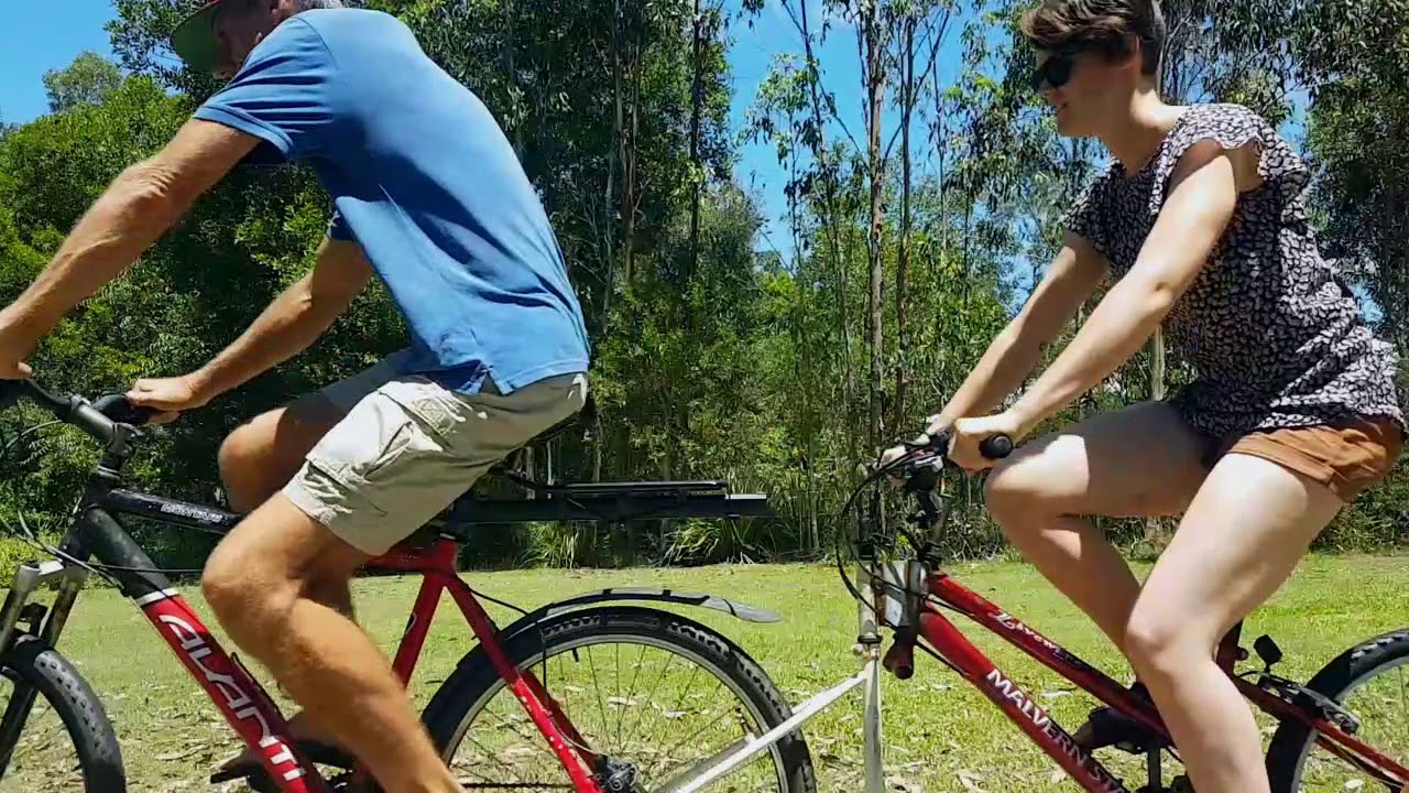 Homemade Articulated Tandem Bike