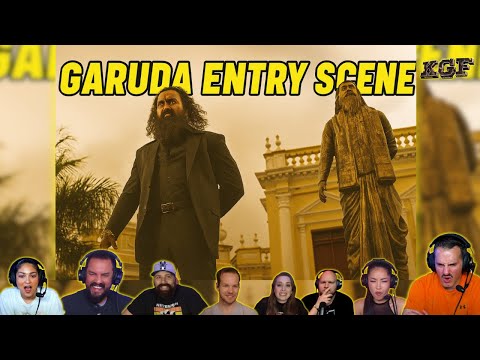 Foreigners React to Garuda Entry Scene | KGF Chapter 1 |@CineDesi@ChaatNChat@BaddMedicine
