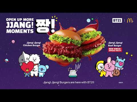 Jjang! Jjang! Hambúrgueres chegaram com BT21!