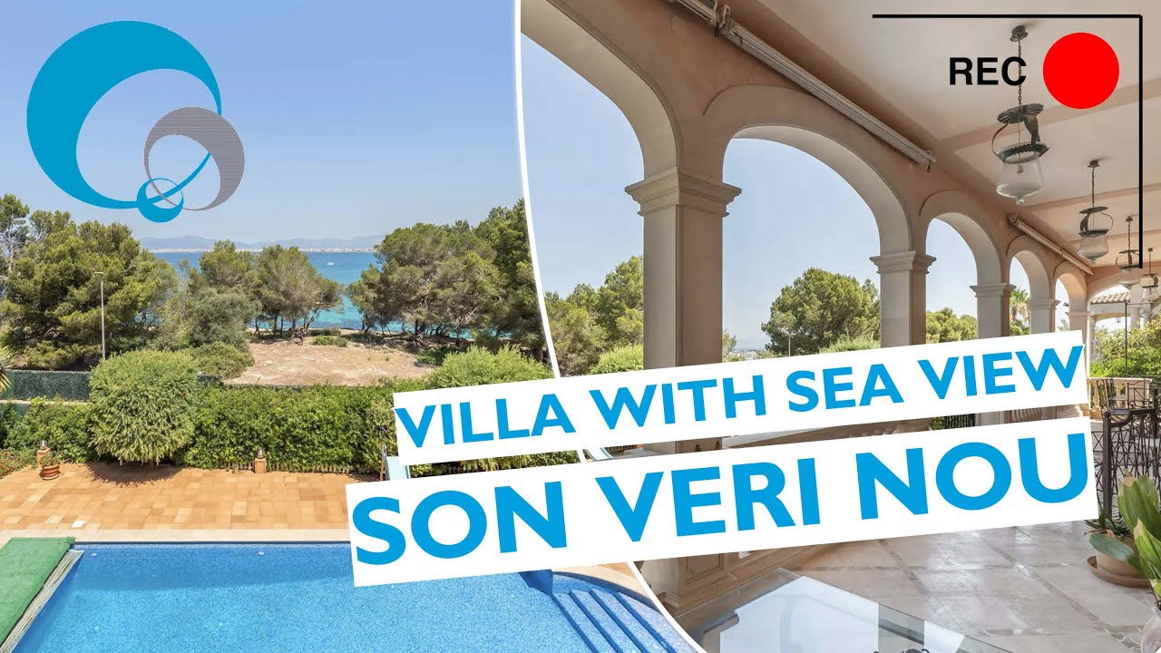 Distinguished villa with sea view in privileged location in Son Veri Nou