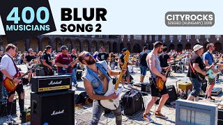 Song 2 (BLUR) - 400 musicians - The biggest rock flashmob in Central Europe @CITYROCKS
