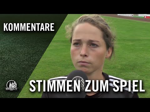 Die Stimmen zum Spiel (Vorwärts Spoho - SC Fortuna Köln, FVM-Frauenpokal 2016/17)
