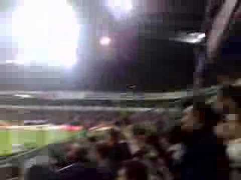 Spurs fans at Anderlecht