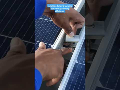 Installing "Solar Grounding plate" for efficient Grounding System.