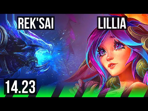 REK'SAI vs LILLIA (JGL) | 5/0/6 | KR Challenger | 14.23