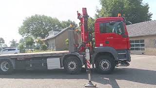Tractari auto MAN TGS 35.360 8x2 - Fassi 23TM Kraan, Machine transporter, Oprijwag de vânzare - Imagine 4 | Autoline MD Tractari auto MAN TGS 35.360 8x2 - Fassi 23TM Kraan, Machine transporter, Oprijwag | Imagine 4 - Autoline