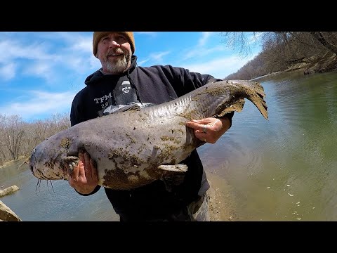 The BIGGEST FISH of His LIFE! | BANK FISHING for MONSTER CATFISH!